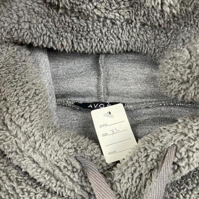 New Grey Teddy Bear Hoodie Sweatshirt XL