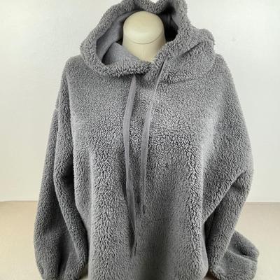 New Grey Teddy Bear Hoodie Sweatshirt XL