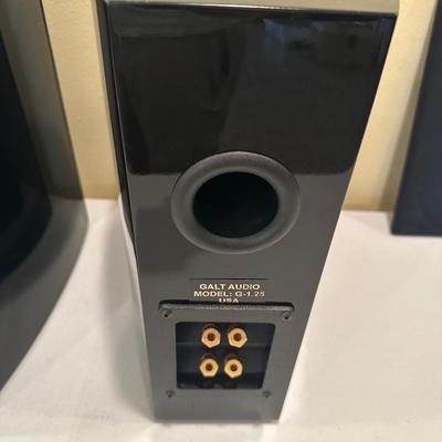 Elegant Galt Audio G-1.25 Bookshelf Speakers – Gloss Black, Excellent Condition