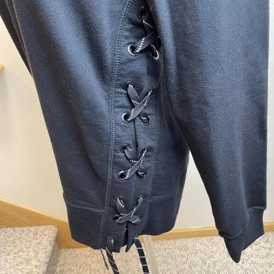 LEVEL Brand Black Side Lace Pullover New