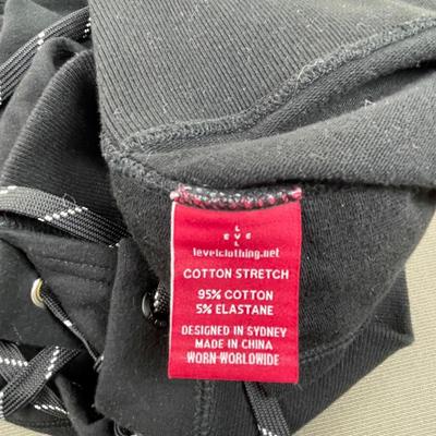 LEVEL Brand Black Side Lace Pullover New