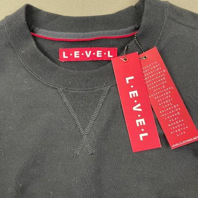 LEVEL Brand Black Side Lace Pullover New