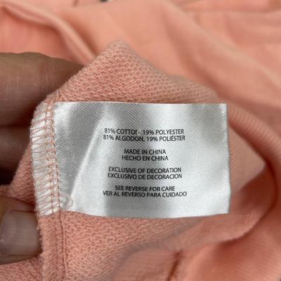 GAP Peach French Terry Henley Sweatshirt XL