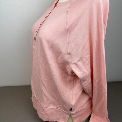 GAP Peach French Terry Henley Sweatshirt XL