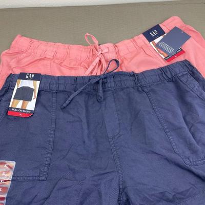 2 Pair New GAP Pull on Shorts XL