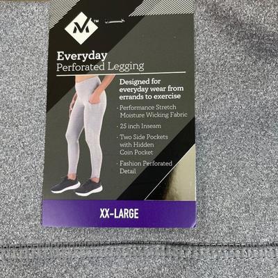 New Grey Everyday Perforated Leggings XXL