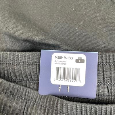 New GAP Black Twill Women’s Jogger Pants L