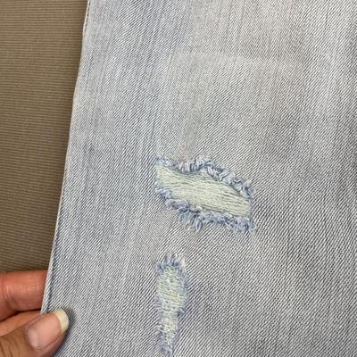 Seven7 Tummy Less High Rise Skinny Distressed Jeans 14