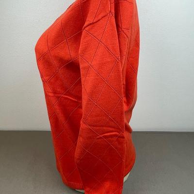 New QVC Colleen Lopez Orange Sweater L