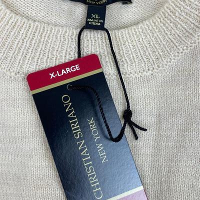 New Christian Soriano Pointelle Sweater XL