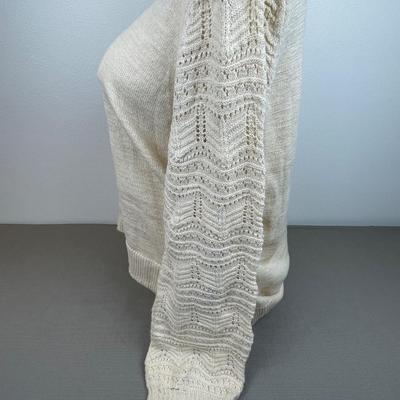 New Christian Soriano Pointelle Sweater XL