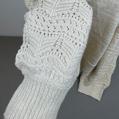 New Christian Soriano Pointelle Sweater XL