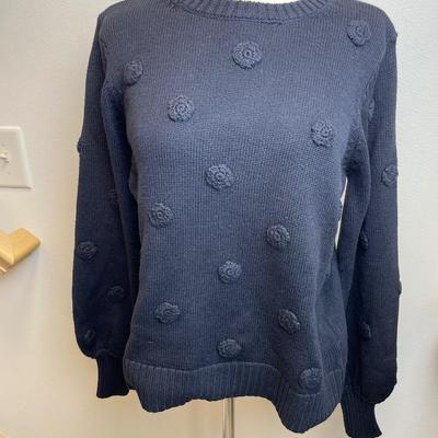 New QVC G By Giuliani Black Sweater Medium