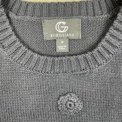 New QVC G By Giuliani Black Sweater Medium