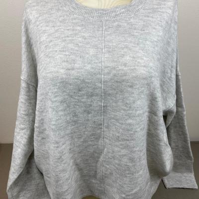 New Vince Camuto Heather Grey Sweater XL