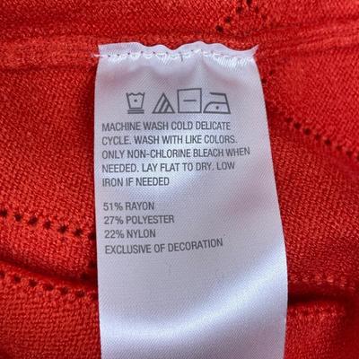 New QVC Colleen Lopez Orange Sweater 2X