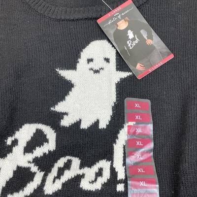 New Halloween Boo Sweater XL