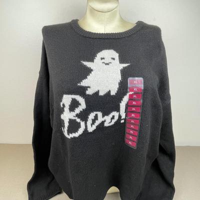 New Halloween Boo Sweater XL