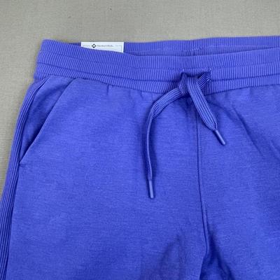 New Purple Ribbed Joggers Women’s XL