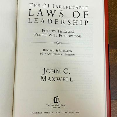 The 21 Irrefutable Laws of Leadership
