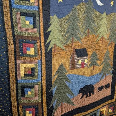 American Heritage Textiles Midnight Bear Cotton Throw