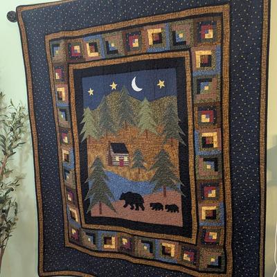 American Heritage Textiles Midnight Bear Cotton Throw