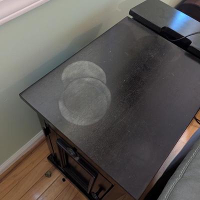 Pair Of End Tables USB & Power Outlet & Cup Holder
