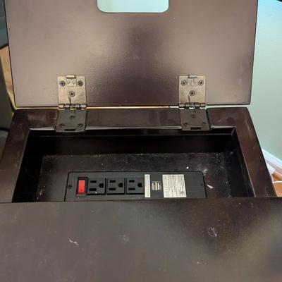 Pair Of End Tables USB & Power Outlet & Cup Holder