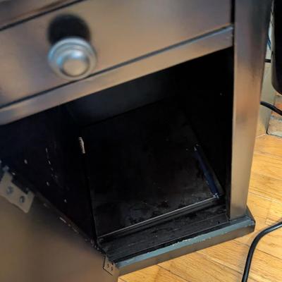 Pair Of End Tables USB & Power Outlet & Cup Holder