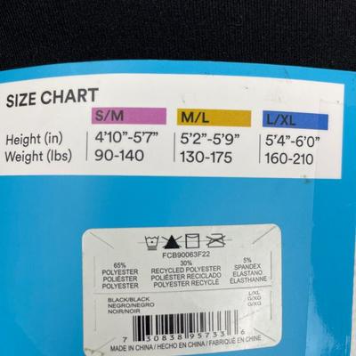 New 2 Pair Free Country Black Faux Fur Lined Tights L/XL