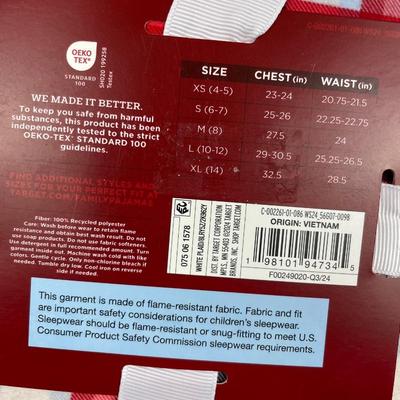 New Kid’s Plaid 2 pc Pajama Set XL 14