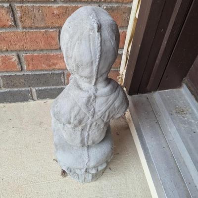 Concrete Boy Statue