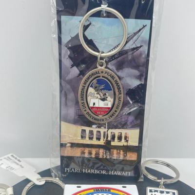 LOT 141J: HUGE Collection of Keychains from Various Locations: Hawaii, Oklahoma, Graceland and More! Most New With Tags!