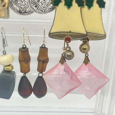 LOT 143J: Collection of Dangling Pierced Earrings