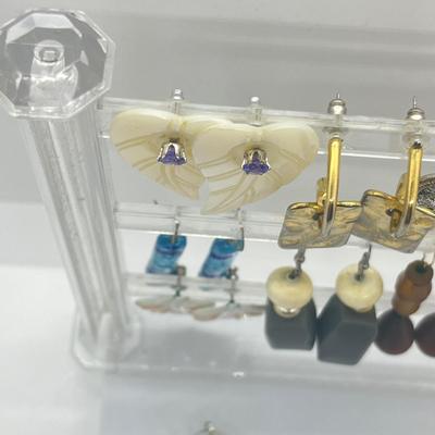LOT 143J: Collection of Dangling Pierced Earrings