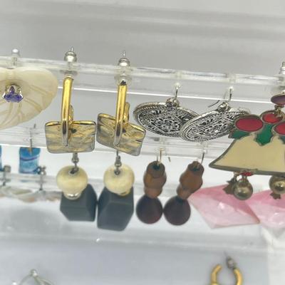 LOT 143J: Collection of Dangling Pierced Earrings