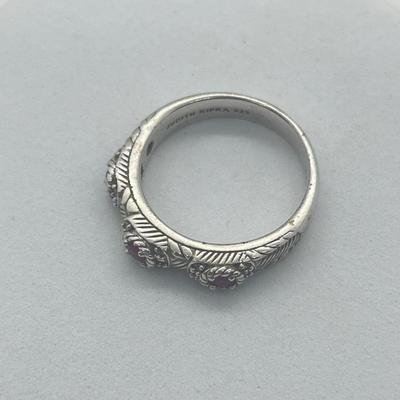 LOT 153J: Judith Ripka Sterling Silver and Cubic Zirconia Ring - Size 11 - 6.2 GTW