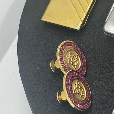 LOT 155: Tie Clip and Cufflink Collection