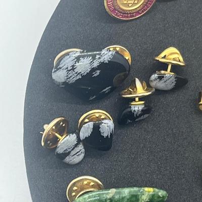 LOT 155: Tie Clip and Cufflink Collection