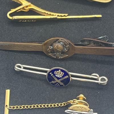 LOT 155: Tie Clip and Cufflink Collection