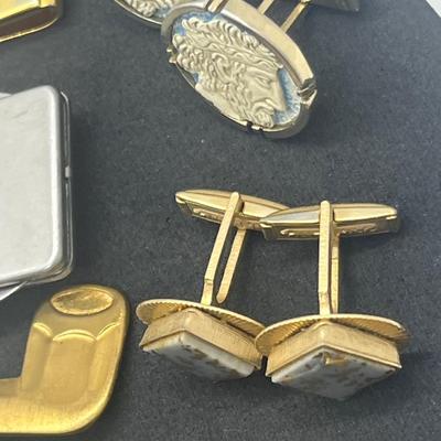 LOT 155: Tie Clip and Cufflink Collection