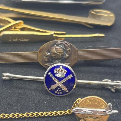 LOT 155: Tie Clip and Cufflink Collection