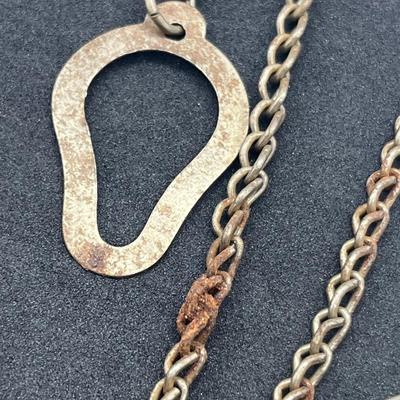 LOT 161J: Two Vintage Pocket Watches with Chains - Both Wind and Tick!