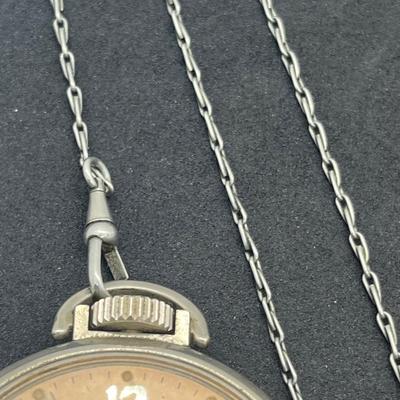 LOT 161J: Two Vintage Pocket Watches with Chains - Both Wind and Tick!