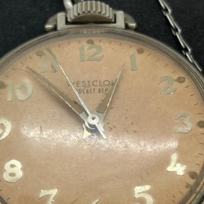 LOT 161J: Two Vintage Pocket Watches with Chains - Both Wind and Tick!