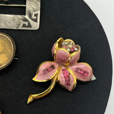 LOT 164J: Vintage/Antique Pin and Fur Clip Lot