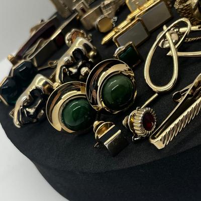 LOT 165J: Huge Collection of Tie Pins and Cufflinks: Swank, Anson and More!
