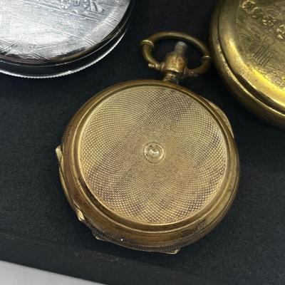 LOT 171J: Pocket Watches and Chains - For Craft or Repair (Non Working)