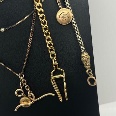 LOT 171J: Pocket Watches and Chains - For Craft or Repair (Non Working)