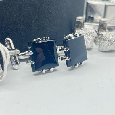 LOT 176J: Enormous Collection of Unique Tie Pins and Cufflinks Including A Beautiful Vintage Sarah Coventry Set, Swank, Anson and More!